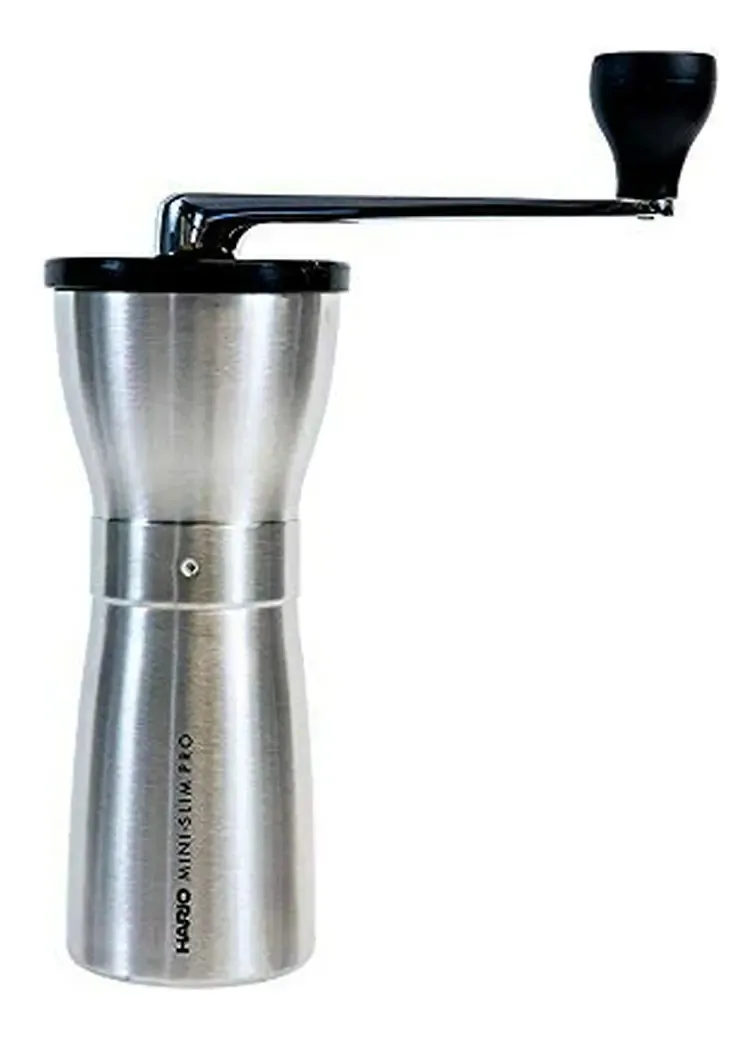 Moedor manual de grãos de café Hario Mini-Slim Pro Silver