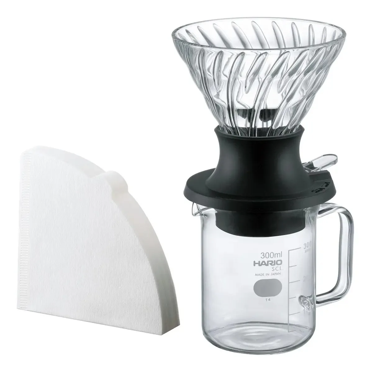 Conjunto de gotejadores de imersão Hario V60 Glass 02