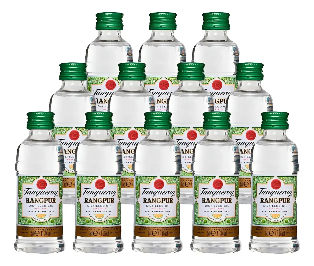 Gin Tanqueray Rangpur Pack Com 12 Miniaturas 50ml