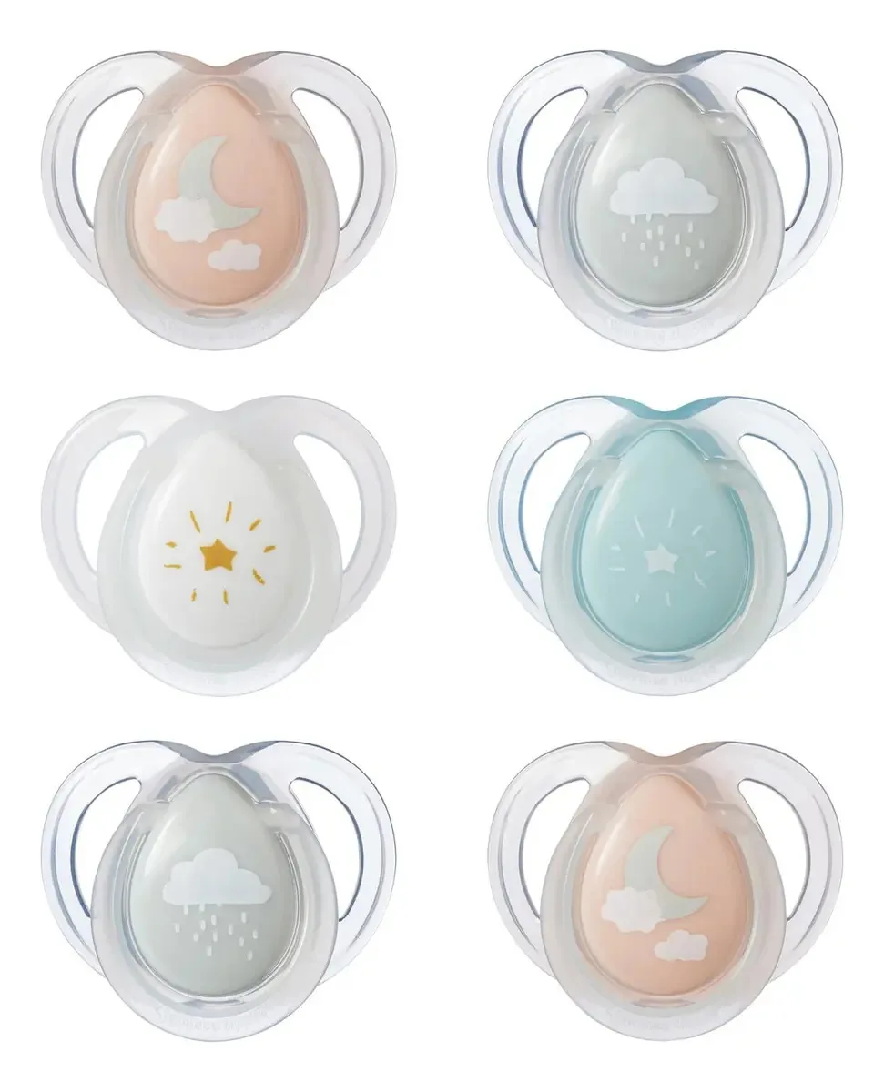 Chupetas noturnas Tommee Tippee, 0-6 meses,