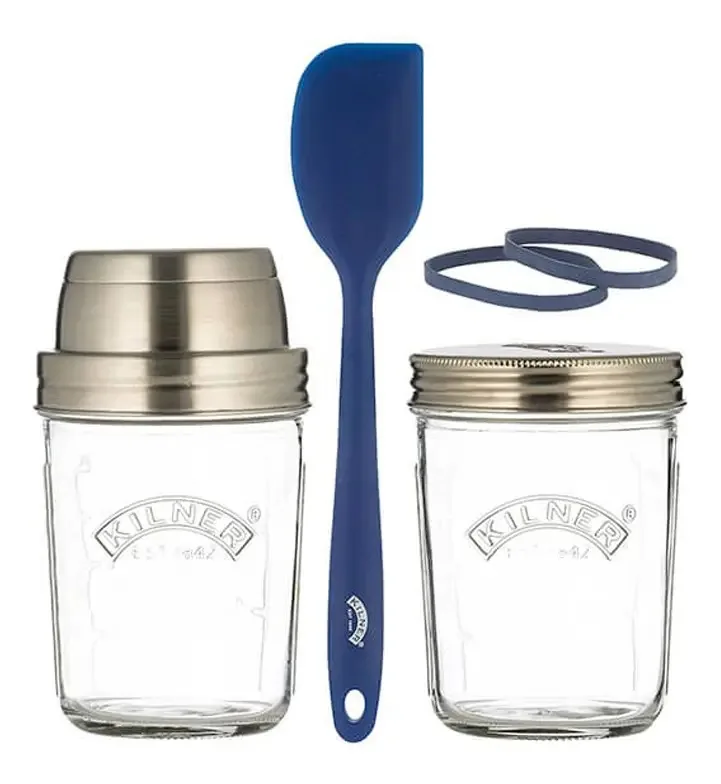Conjunto de preparação de massa fermentada Kilner, cor transparente