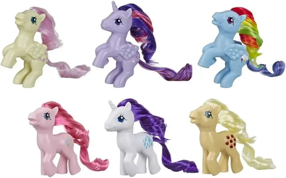 Bonecos de edição especial My Little Pony Retro Rainbow Mane 6