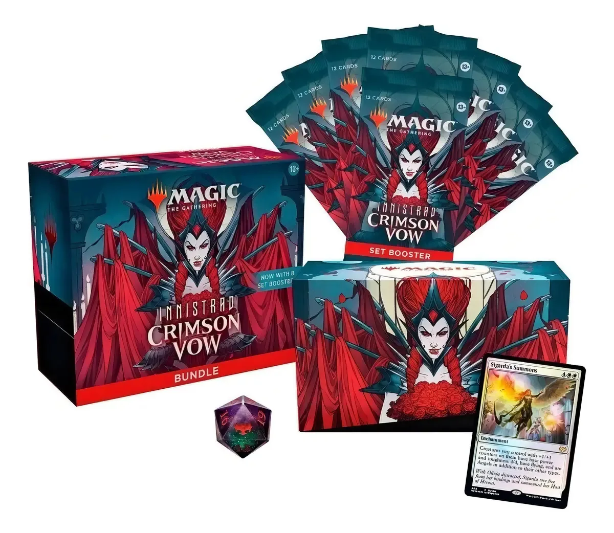 Magic Bundle Innistrad Crimson Vow Set Booster Inglês