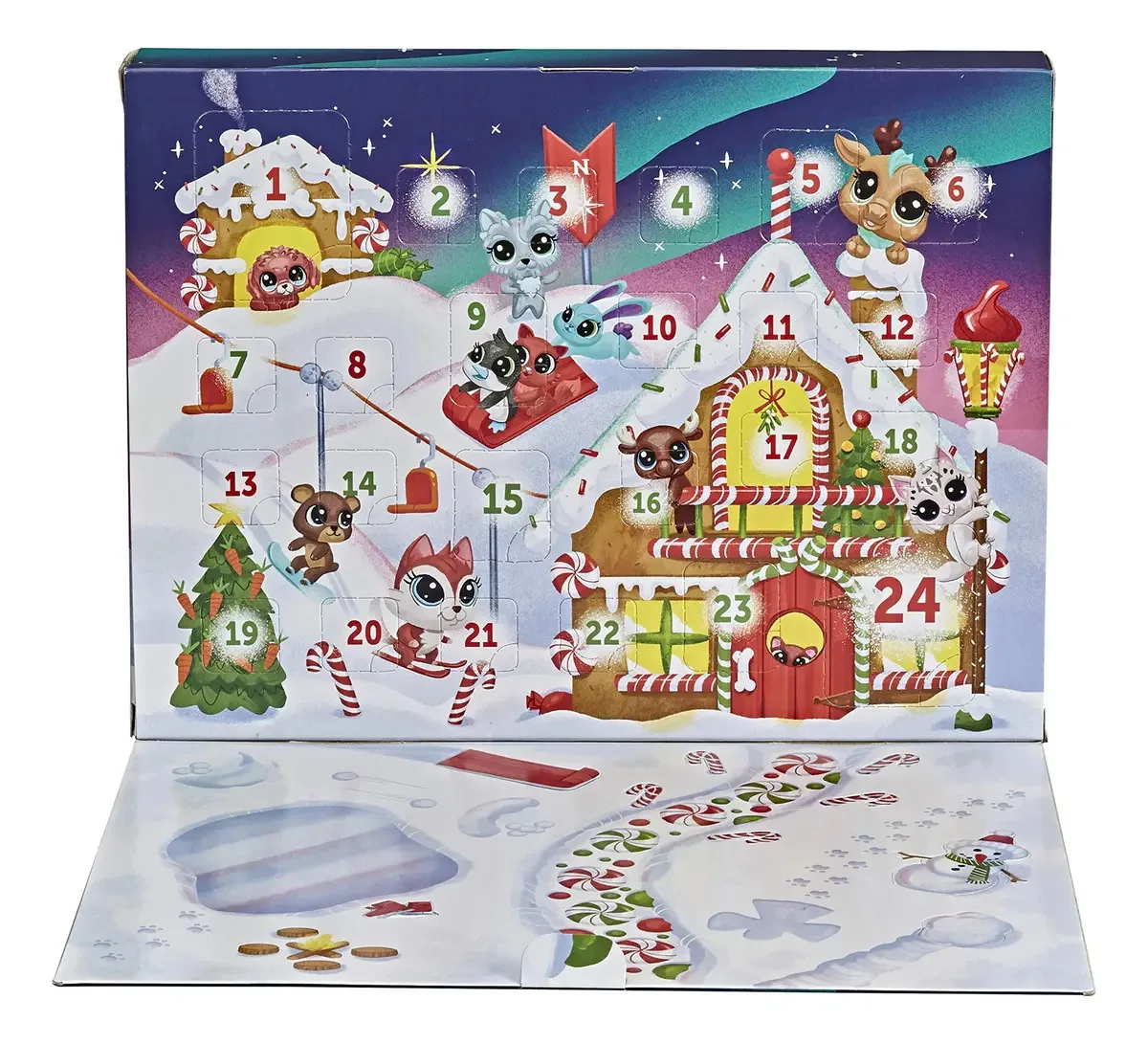 Calendário do Advento Littlest Pet Shop, brinquedo para crianças