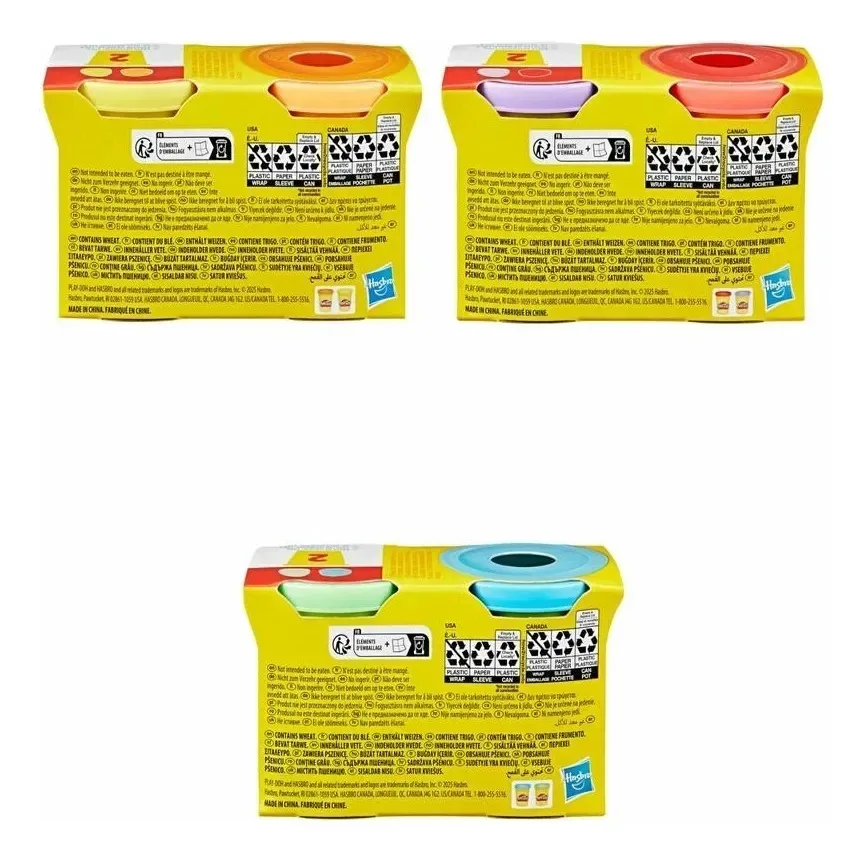 Embalagem dupla de massa e plastilina Play-doh