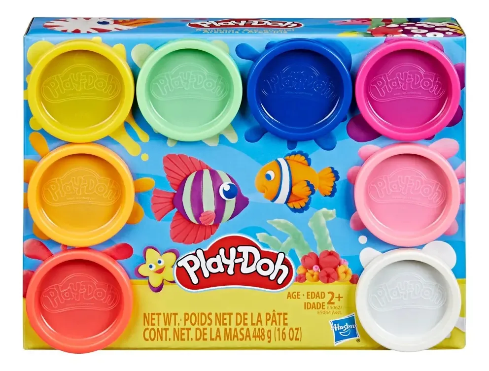 Massa De Modelar Pd 8 Pack Arco-iris V2