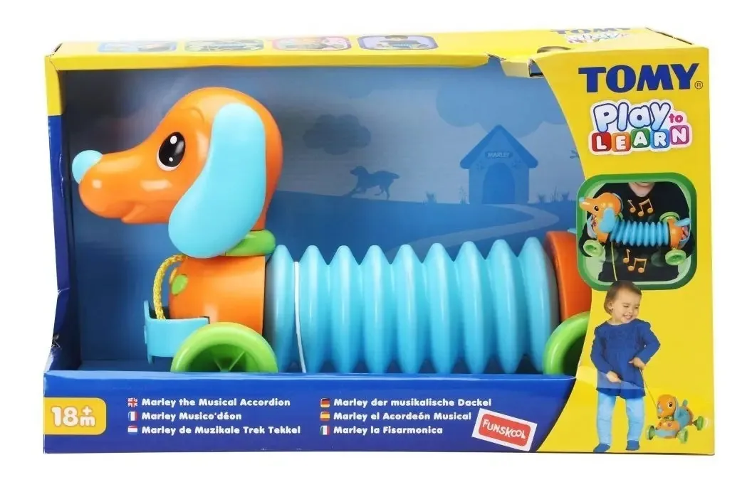 Acordeão musical Tomy Drag Dog