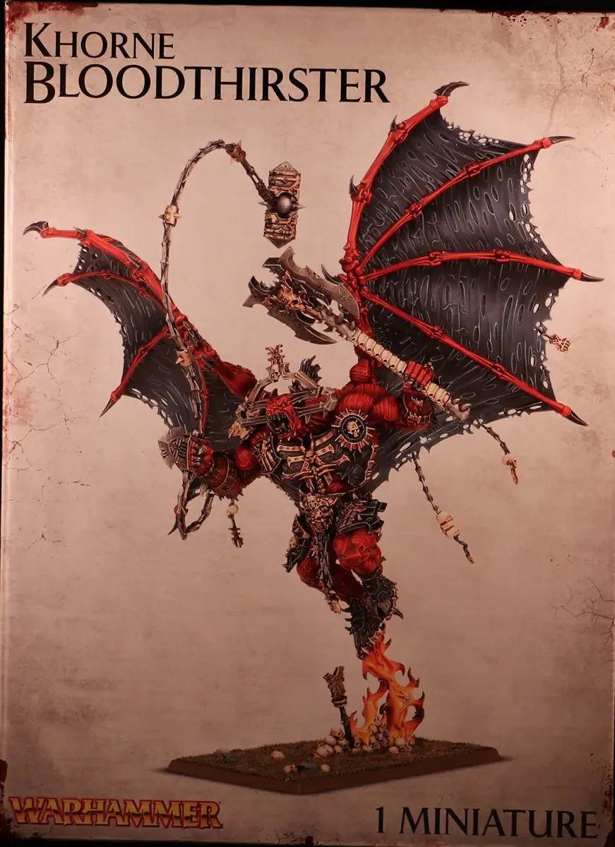 Boneco colecionável Khorne Bloodthirster Warhammer Fantasy 40k