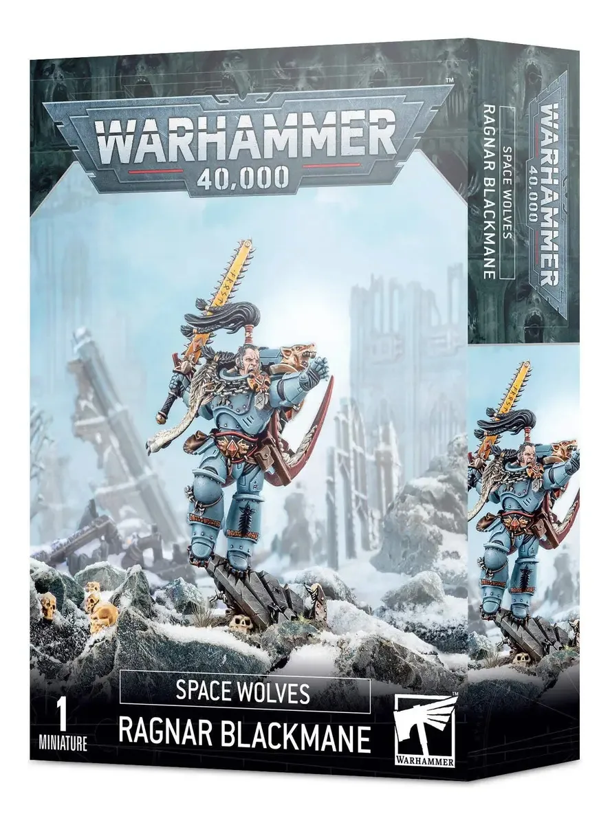 Miniatura Space Wolf Ragnar Criniere Noire Warhammer 40k