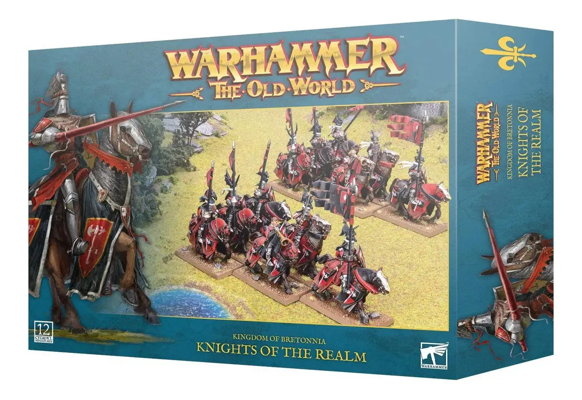Cavaleiros do Reino Games Workshop Bretonnia 12 Miniaturas