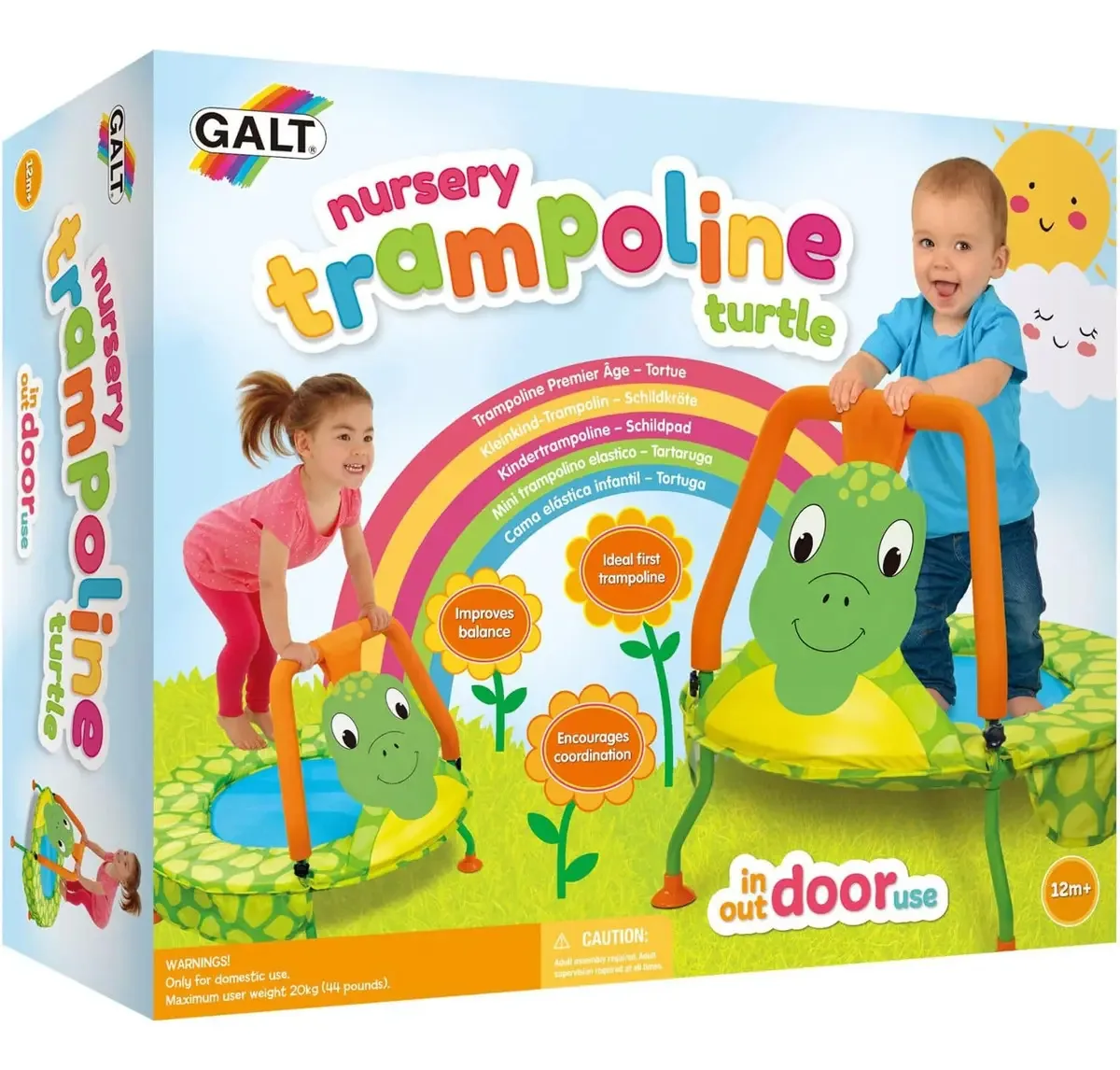 Brinquedos Galt, trampolim de berçário de tartarugas, trampolins 1