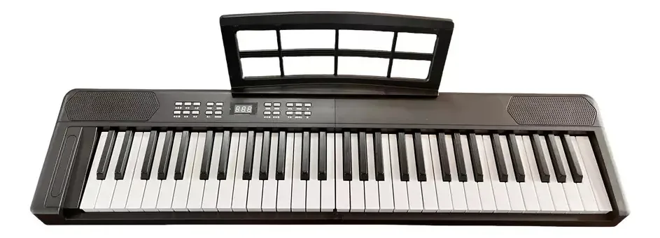 Teclado musical Midi Bluetooth de 61 teclas, piano eletrônico portátil, ideal para estudantes e músicos, conectividade sem fio, recursos avançados, perfeito para práticas e composições