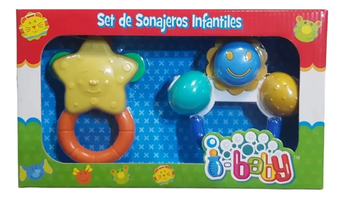 Conjunto de chocalhos para crianças i-Baby C/u Casa Valente