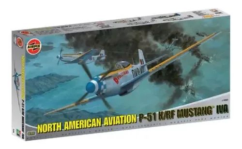 Aviação norte-americana P-51 K/RF Mustang Airfix A14003 1:24