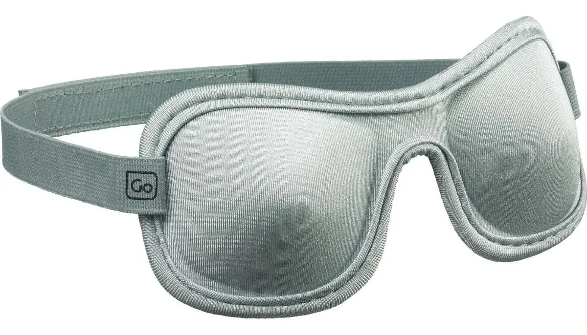Máscara de dormir confortável e respirável, cinza, 1 unidade