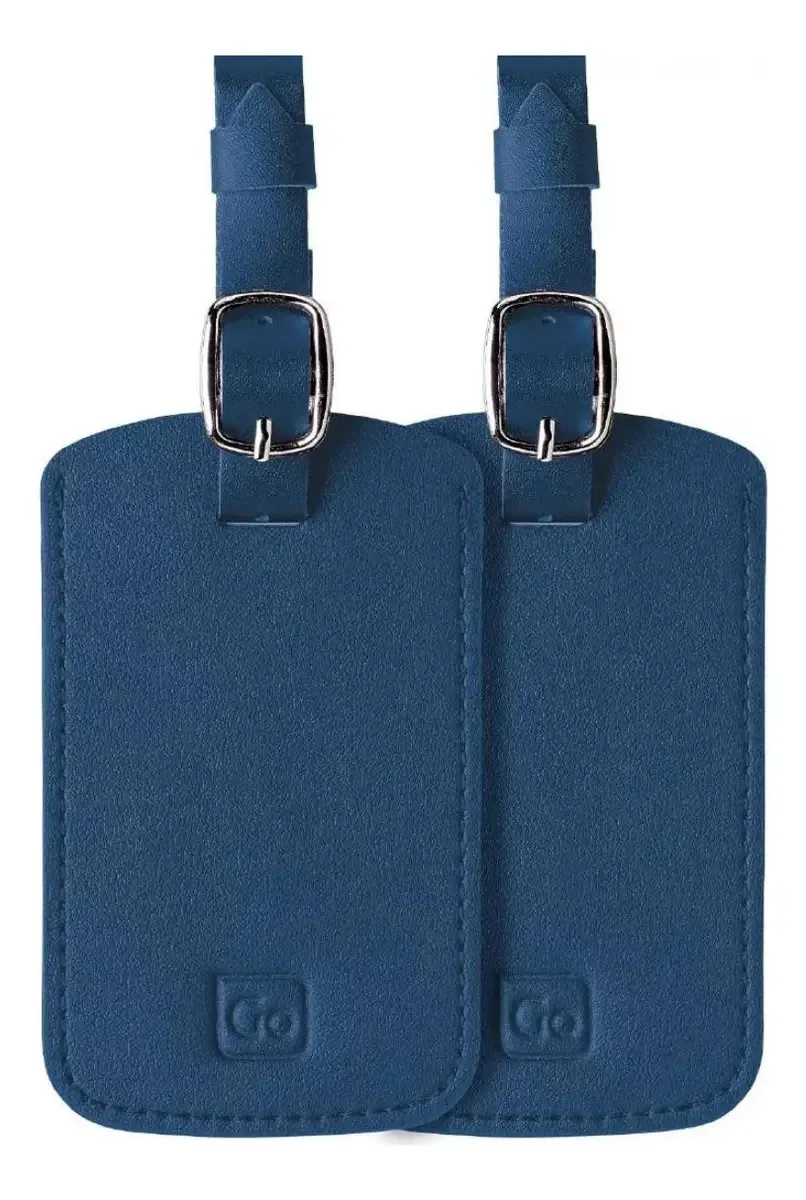 Par de etiquetas de bagagem Go Travel Gt160 Blue