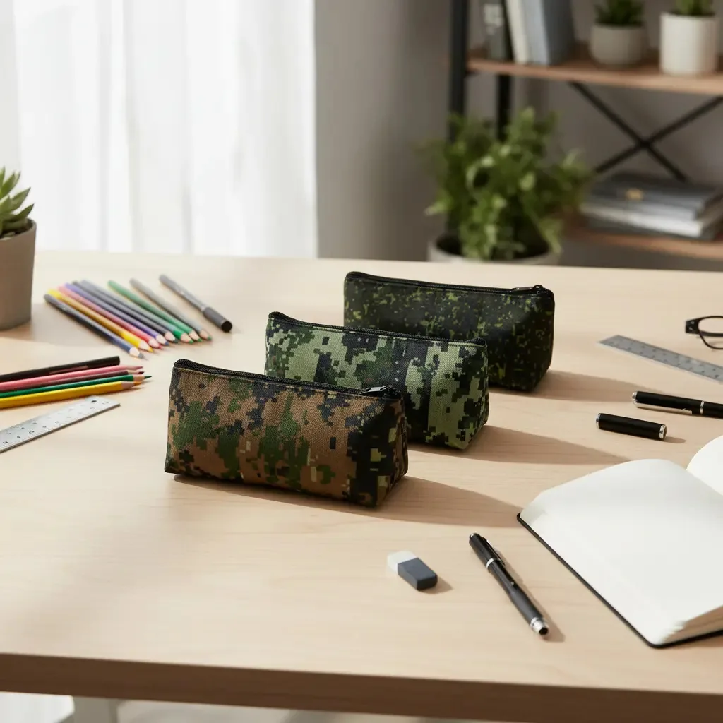 Pacote X 12 cartuchos escolares retangulares - modelos de camuflagem