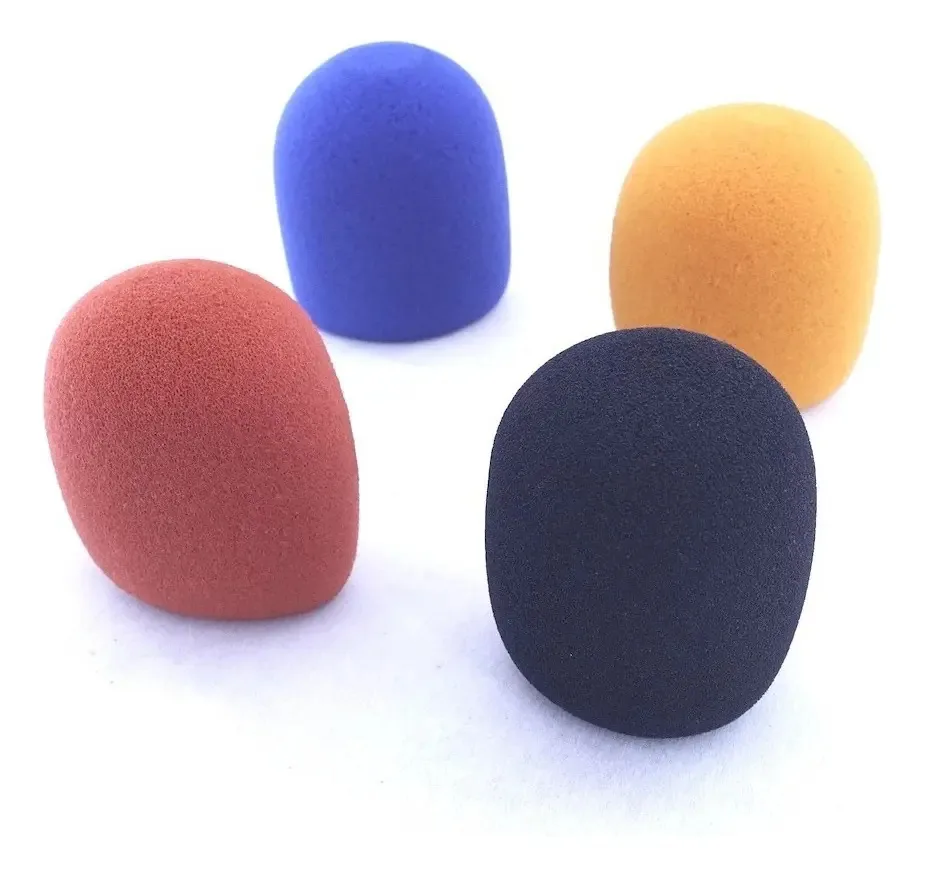 Conjunto de microfones Antipop 4 unidades preto