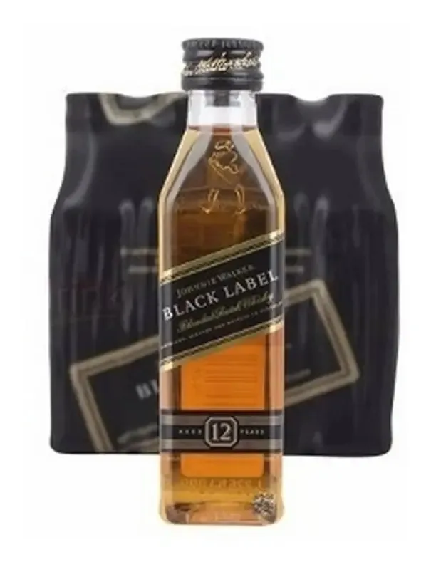 10 Unid Miniaturas Whisky Johnnie Walker Black Label 50ml