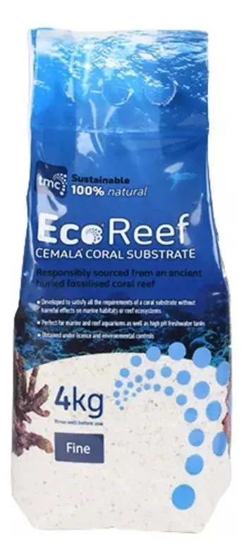Substrato Para Aquários Tmc Cemala Coral Fina 4kg Aragonita