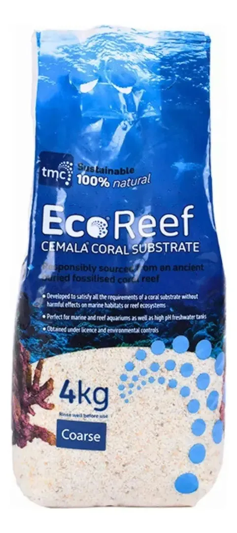 Substrato P/ Aquários Tmc Cemala Coral Grossa 4kg Aragonita