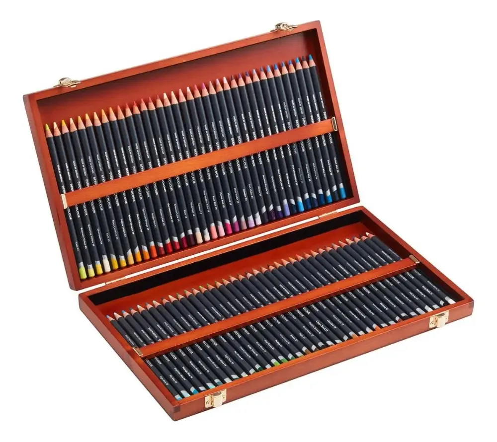 Kit Lápis Profissional Derwent Procolour 72 Cores Marcação Variadas