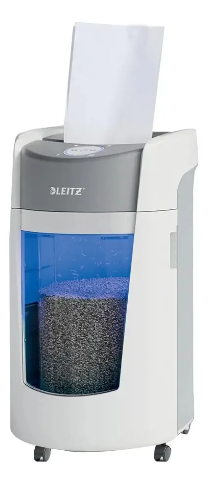 Triturador Leitz Iq Optimax Offi P5, cor cinza