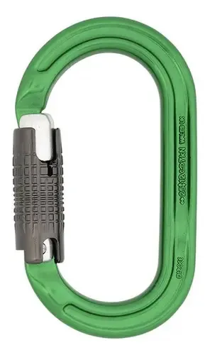 Mosquetão automático oval Dmm de 25 Kn Rapel Rescue, cor verde