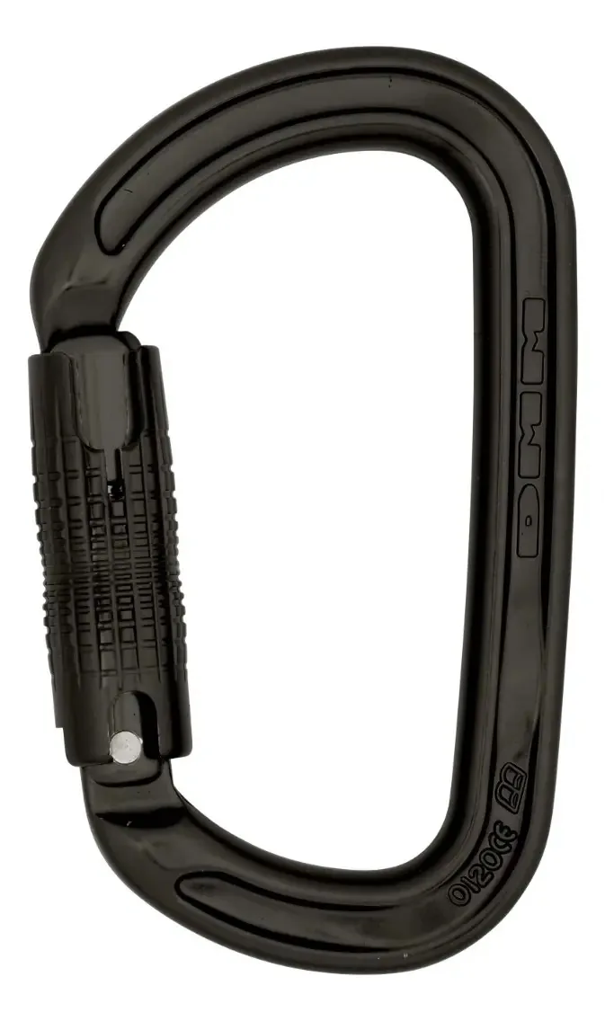 Mosquetão Dmm D Triple Lock 30 Kn Rapel Rescue Nfpa cinza fosco