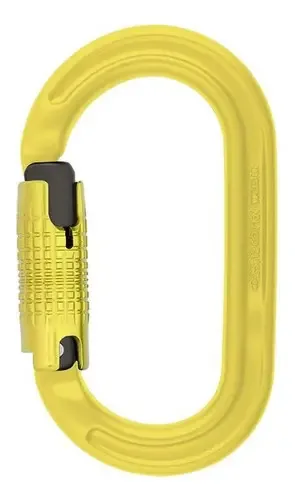Mosquetão automático oval Dmm de 25 Kn Rapel Rescue, cor verde limão