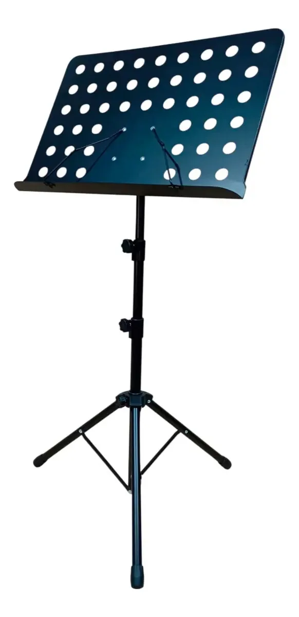 Púlpito dobrável para maestro de orquestra reforçado. Cor Preto