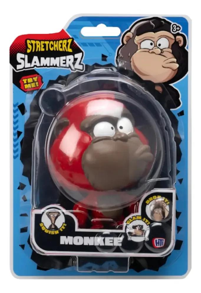 Boneco elástico Stretcherz Slammerz Monkee Red