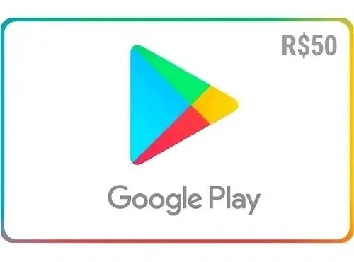 Cartão Google Play Brasil Reais Play Gift