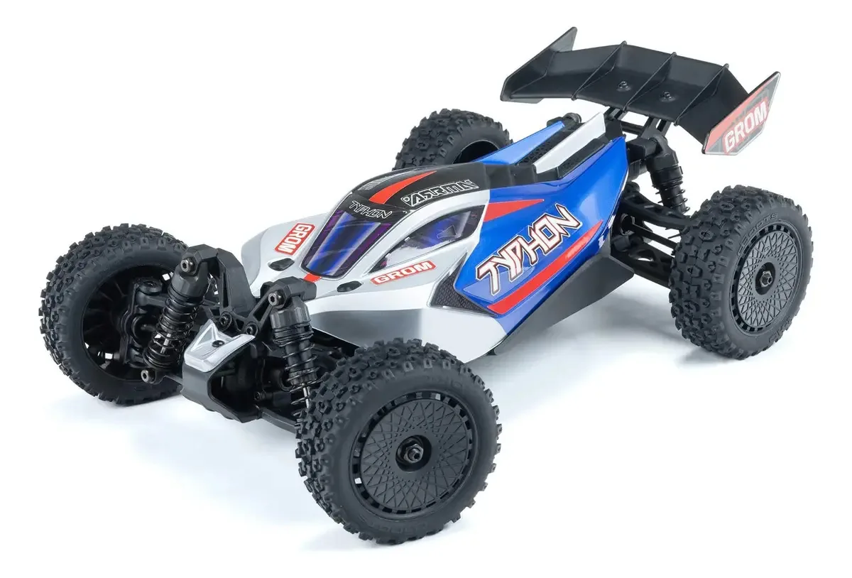 Carro de controle remoto Typhon Grom 4x4 Buggy Rtr Blue Silver