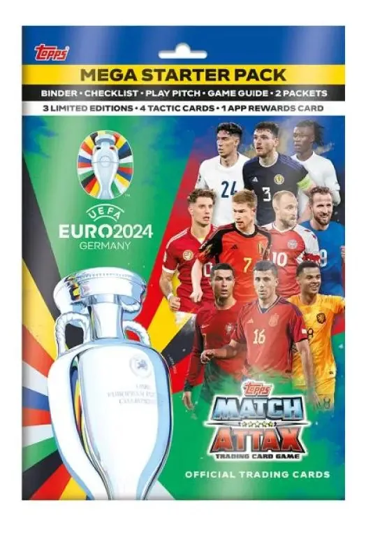 Topps Cards Uefa Euro 2024 Match Attax Starter Pack 30 Cards