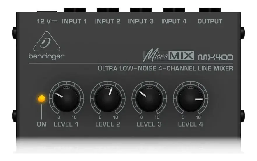 Mesa De Som/micro Mixer 4 Canais Mx 400 - Behringer