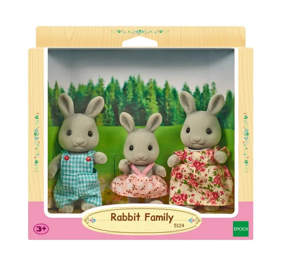 Brinquedo Sylvanian Families Familia Dos Coelhos Epoch 5124