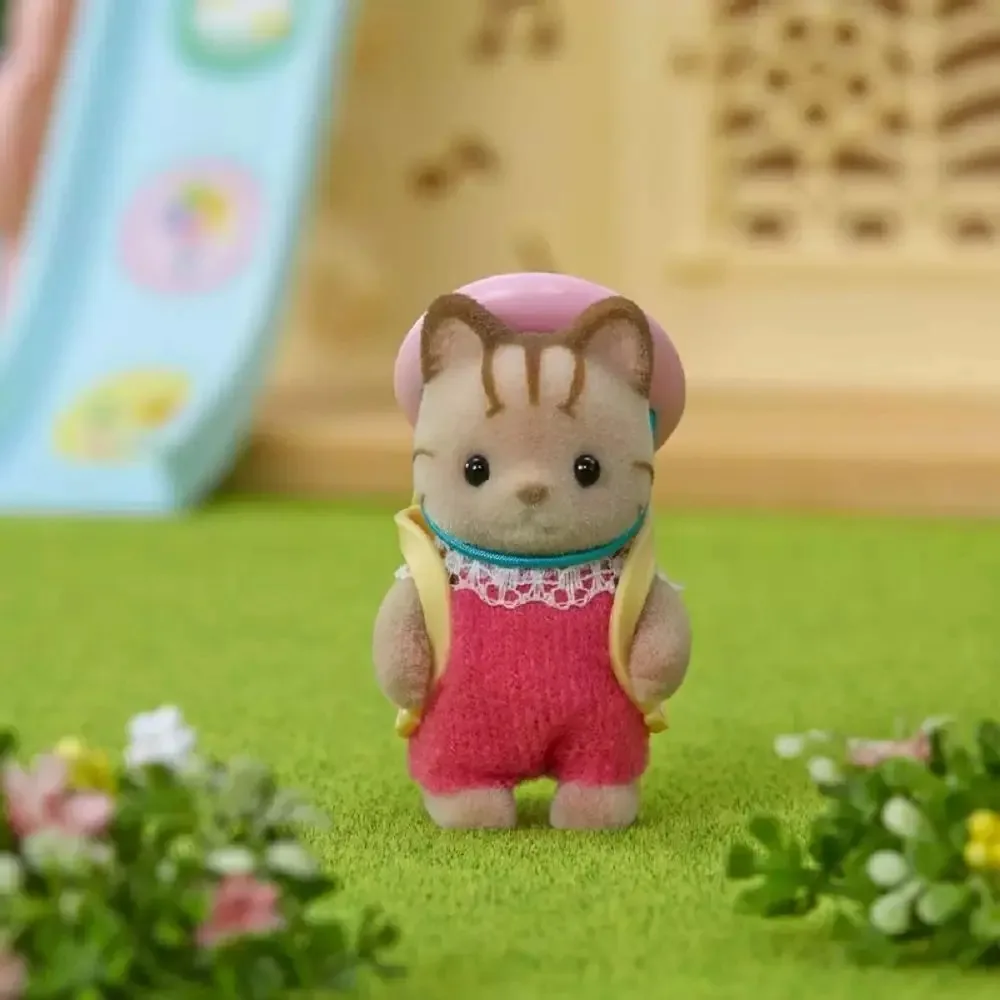 Brinquedo Bonecos Sylvanian Familes Bebe Gato Listrado 5417