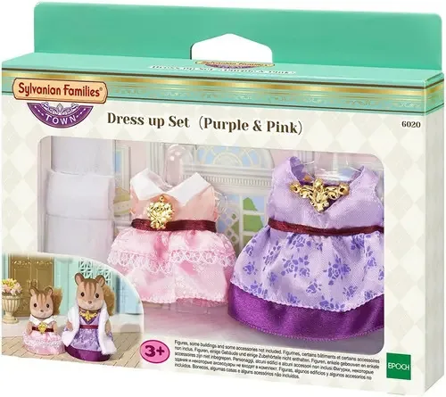 Conjunto Sylvanian Families, vestidos, roupas, acessórios, brinquedo, machado