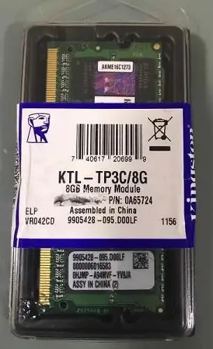 Memória RAM 8GB 1 Kingston KTL-TP3C/8G