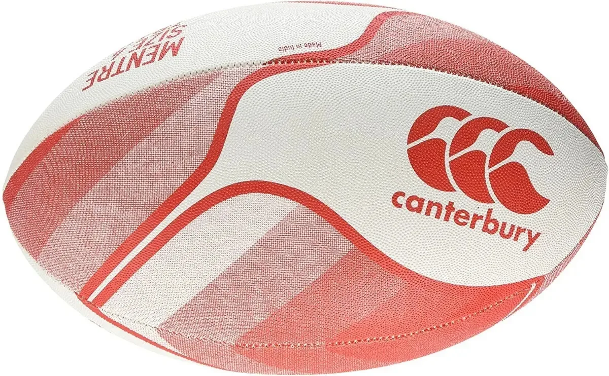 Pelota Rugby Canterbury N° 5 Mentre Treino de Treino Cor Vermelho/Branco
