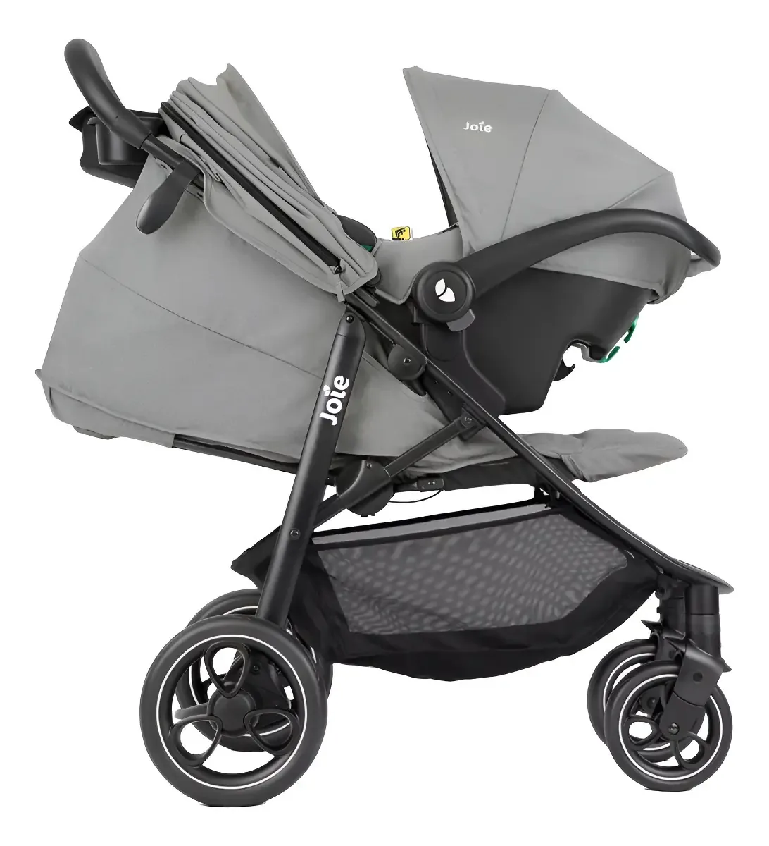 Carrinho de passeio Joie Individual Travel System Pebble Travel System com chassi preto