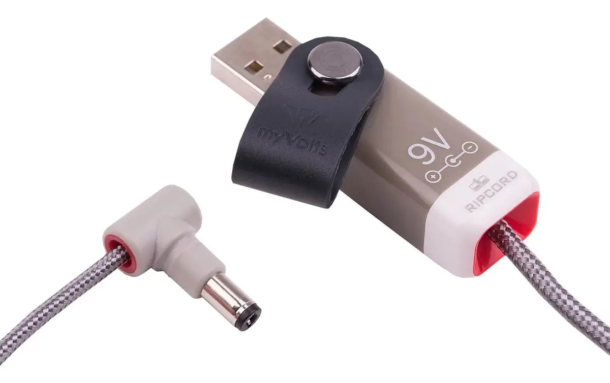 Cabo de Alimentação MyVolts 5V Preto para Dispositivos Eletrônicos - Conector Universal, Ideal para Carregadores e Adaptadores.