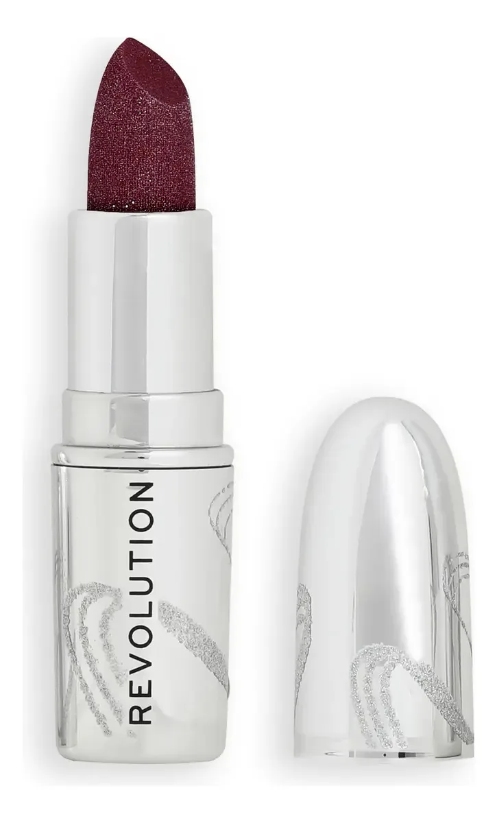 Batom Iced Berry Revolution Metallic Muse Glitter