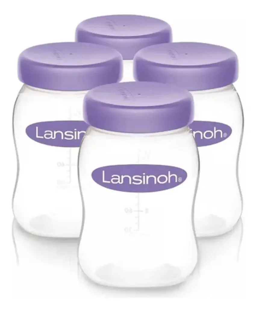 Frascos de armazenamento de leite materno Lansinoh X4u 160ml
