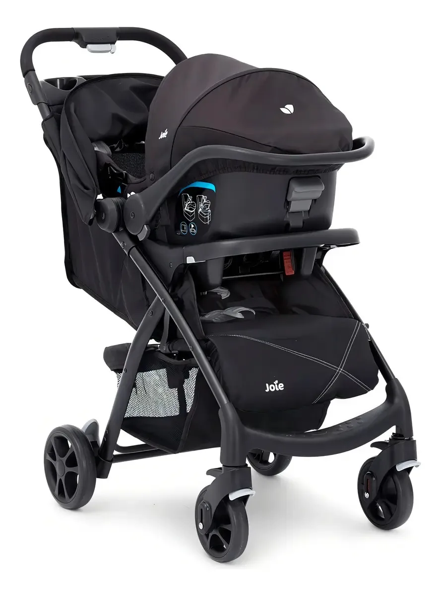 Carrinho de bebê de paseio travel system Joie I - Muze travel system universal black