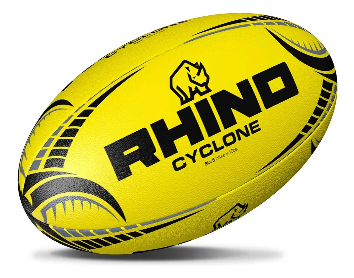 Rhino Cyclone - Bola de Rugby (tamanho 4), Amarelo