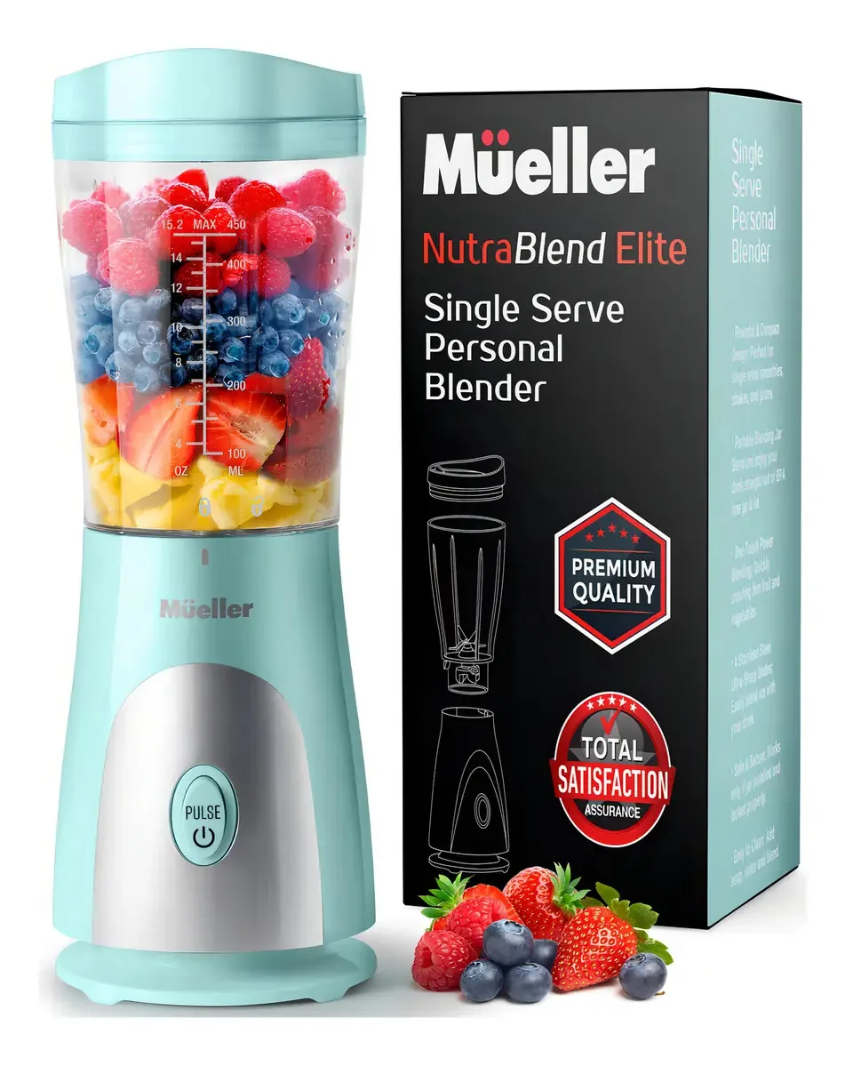 Mueller - Liquidificador pessoal para batidos e batidos com copo