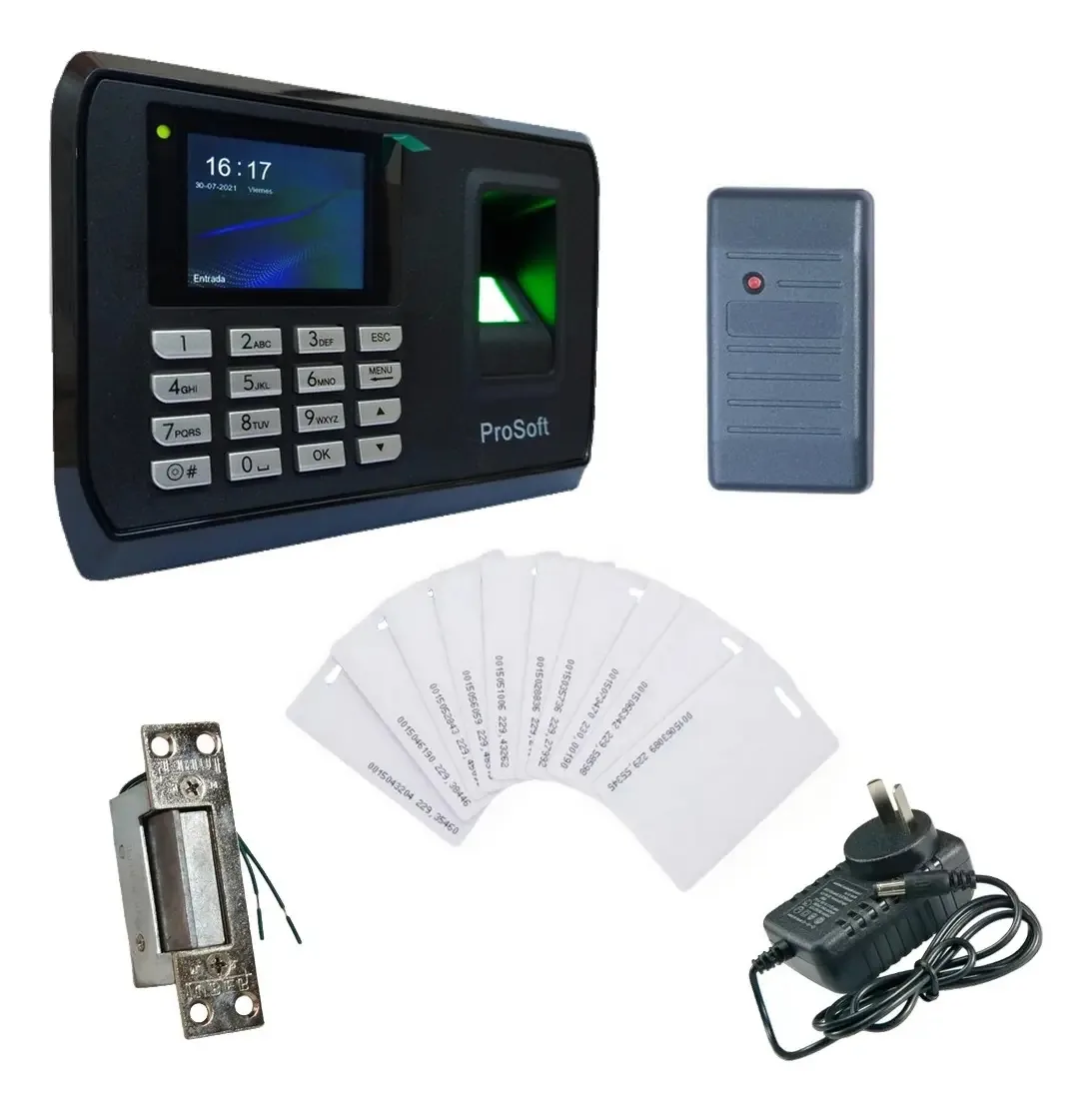 Relógio Biométrico Prosoft Controle de Acesso Leitor Escravo Cor Cinza