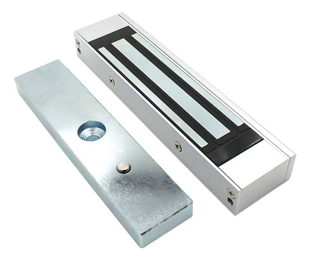 Fechadura eletromagnética 300 libras de controle de acesso 12/24V cor de alumínio